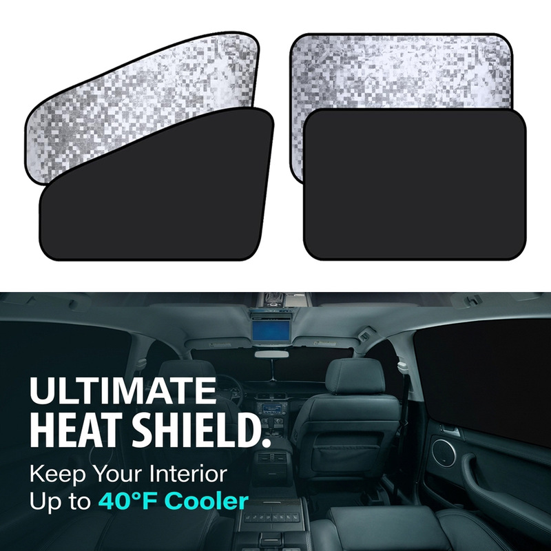 New cross-border magnetic privacy car window cover, sunshade curtain, blackout mosaic camping curtain, insulated car sunshade