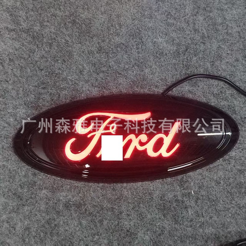 Suitable for Ford F-150 Grille Emblem Tail Emblem Adventure Grille Crystal Emblem 9inch Car Emblem Light