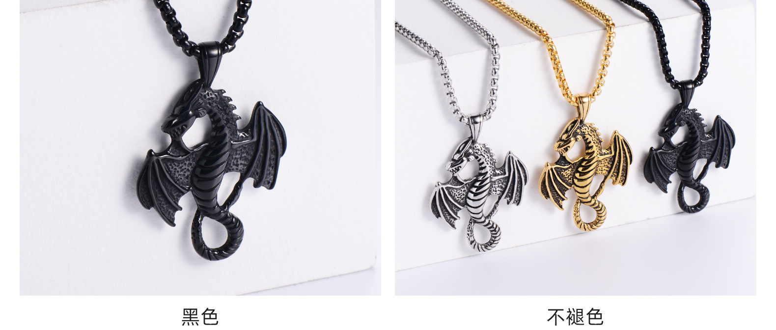 13g Weight 18K Gold Plated Plating Material No Inlaid Inlay Material 304 Stainless Steel Chain Material 304 Stainless Steel Material Animal Pattern Men'S Gender Animal 304 Stainless Steel No Inlaid 18K Gold Plated Men'S 5