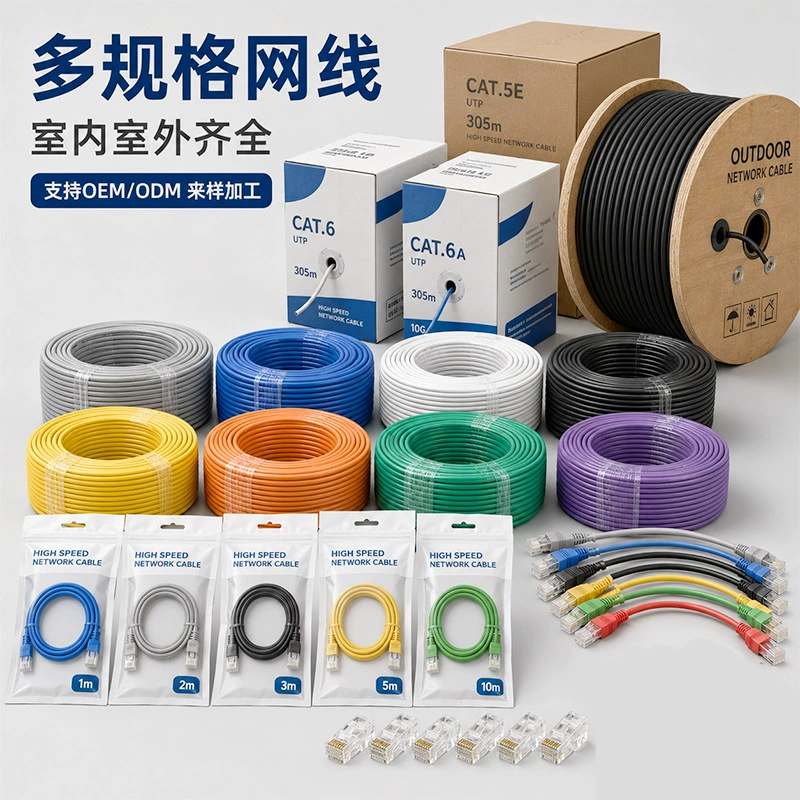 Source manufacturer finished network cable jumper network cable router cable Category 5e cabinet distribution cable