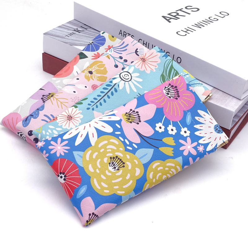 Pocket, Sun, Sunglasses, Eye, Flower Pattern Pocket Sun Sunglasses Glasses Pouch Pu Leather Unisex IG Style Glasses Pouch