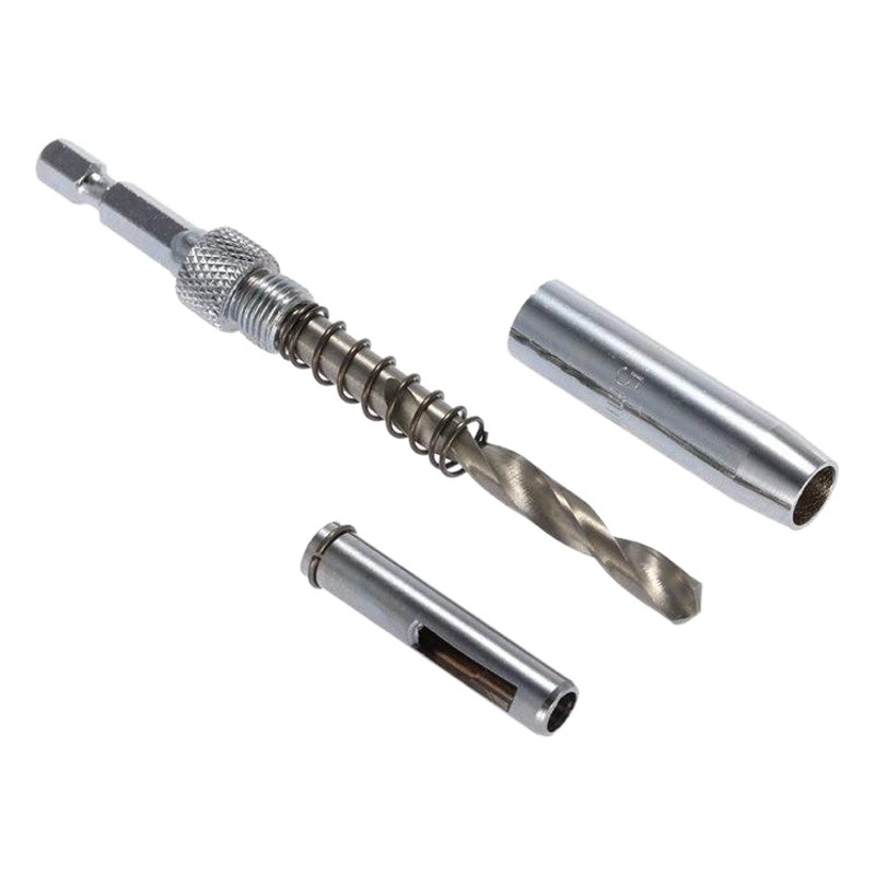 Taladro de bisagra para carpintería, taladro eléctrico, posicionamiento de perforación, conjunto de brocas de mango hexagonal de una pieza, apertura de orificios de bisagras para puertas y ventanas de núcleo personalizado