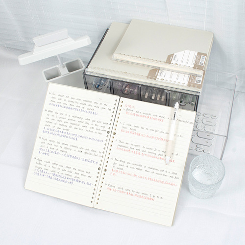 A5 loose-leaf notebook sub-class notes notepad b5 student large loose-leaf push rod type replaceable core