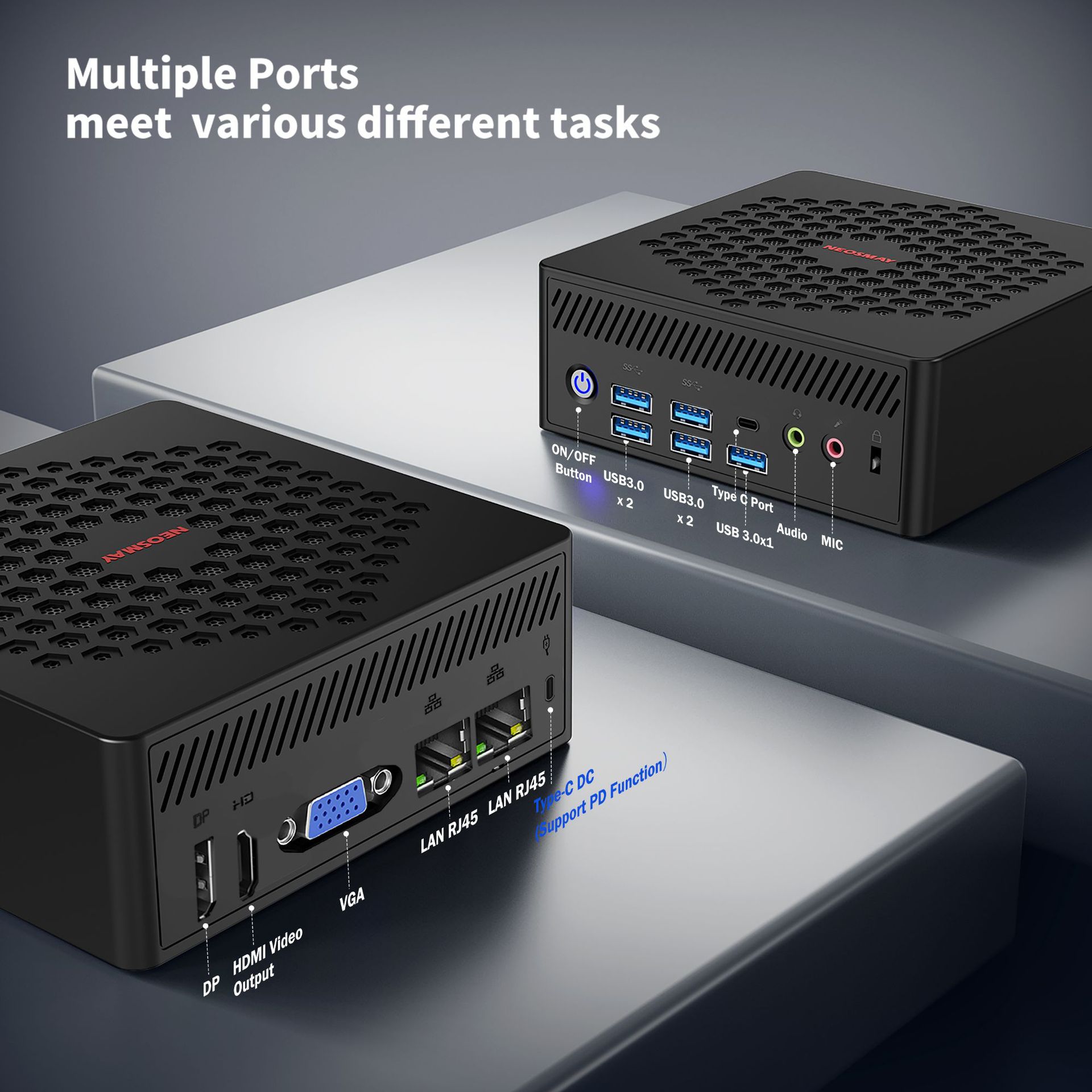 SZBOX N150 mini computadora host bajo consumo pequeño servidor portátil comercial doméstico mini PC