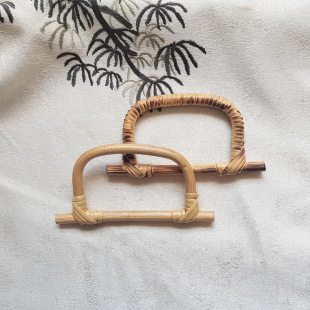 Hakka craft factory direct wholesale rattan woven luggage handle accessories decorative crafts