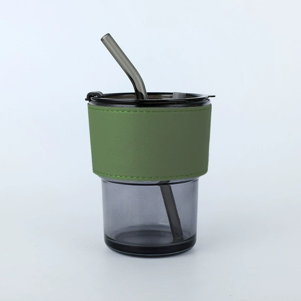 Green cup cover gray