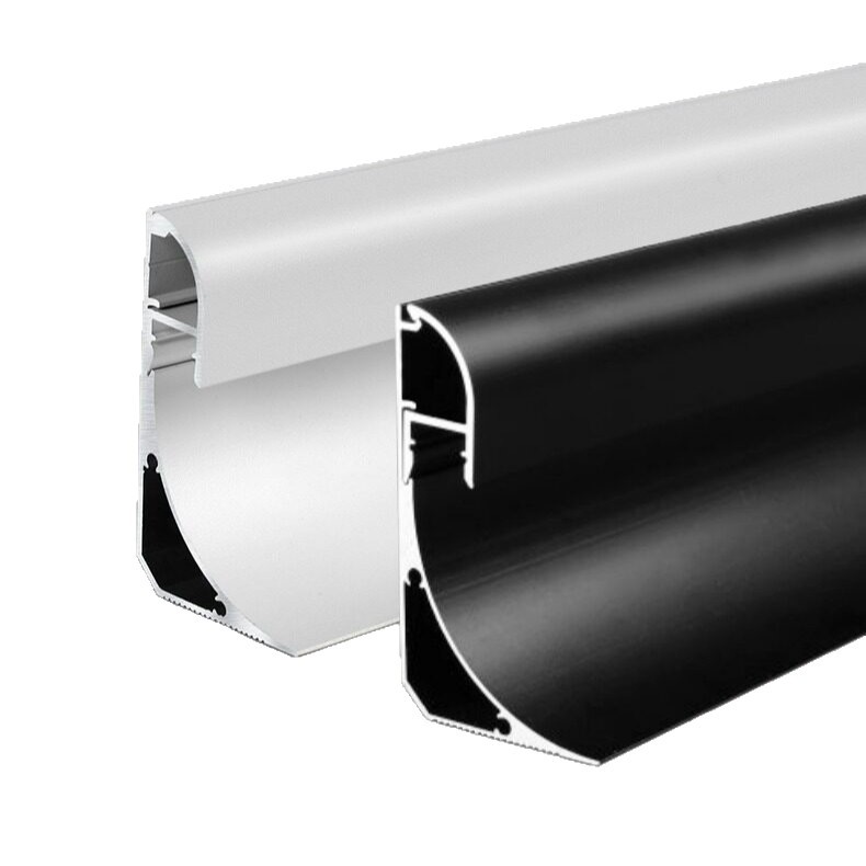Lámpara de lavado de pared sin techo abierto ranura de lámpara reflectante suspensión de aluminio perfil de ranura de lámpara retrógrada línea de yeso