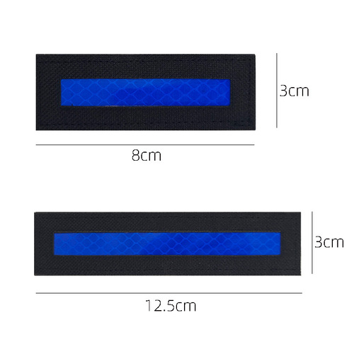 Wholesale reflective strip IR identification badge hooked Velcro patch night eye-catching long strip multi-color
