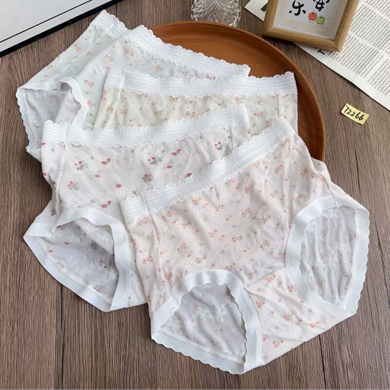 72266 Breathable and Lightweight Modal Summer Floral Mid-Waist Seamless Women's Panties Supply, Skin-Friendly and Comfortable 72266 Breathable and Lightweight Modal Summer Floral Mid-Waist Seamless Women's Panties Supply, Skin-Friendly and Comfortable
