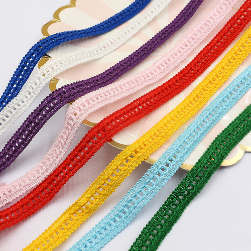 Factory direct supply hollow lace polyester ladder edge DIY handmade clothing accessories boxes bags socks decoration clothing accessories