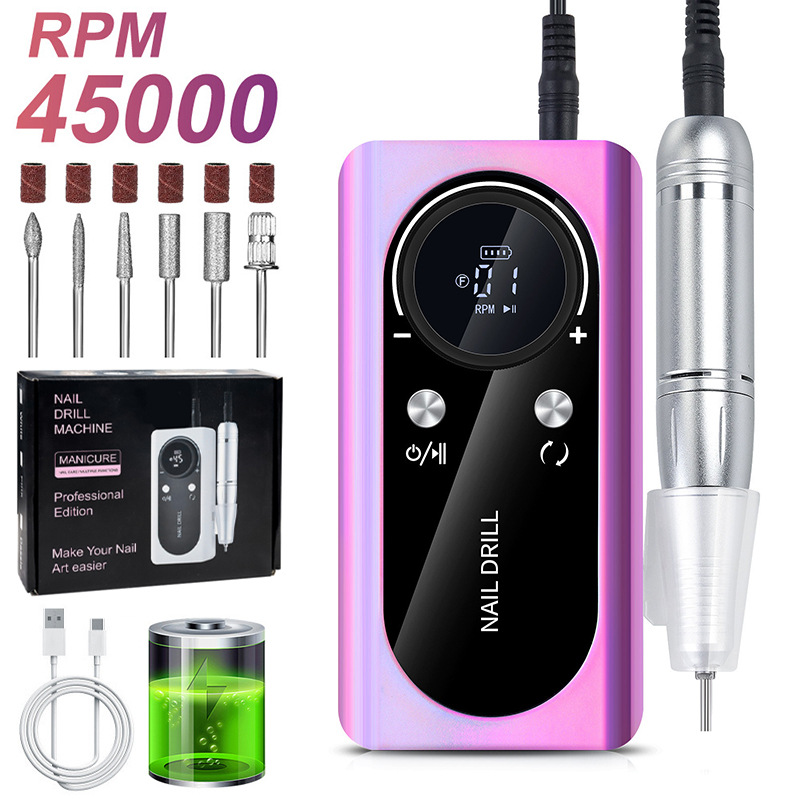 Torno Eléctrico para Uñas Portátil Recargable para Manicura image 39