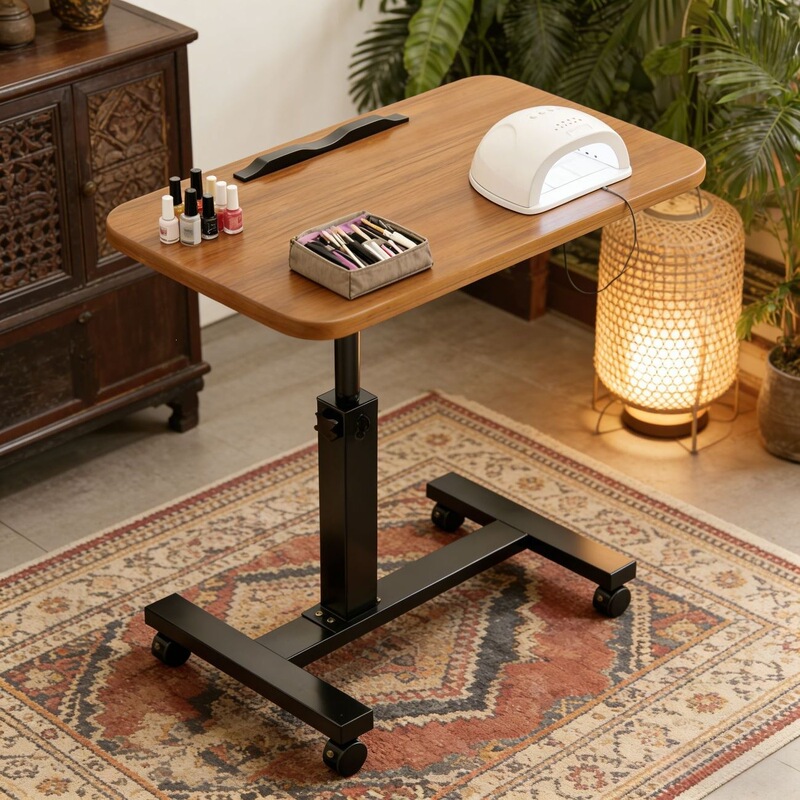Bedside table, living room sofa side table, mobile adjustable computer desk, small and simple folding bedside computer desk for home use Bedside table, living room sofa side table, mobile adjustable computer desk, small and simple folding bedside computer desk for home use