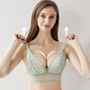 Postpartum underwear for pregnant, thin lace wireless bra for breastfeeding