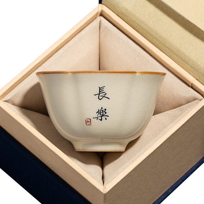 Ruyao 손으로 쓴 마스터 티 컵 티 볼 티 차 싱글 티 컵 Dehua 마스터 컵 싱글 컵 쿵푸 티 컵 티 컵