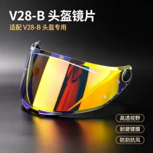 Motosiklet V-28B dəbilqə vizoru Thunder4SV/Stinger2/Thunder 4/Stinger 2 dəbilqələri ilə uyğun