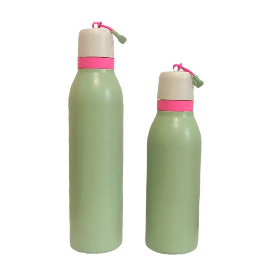 Large-Capacity Sports Water Cup, Stainless Steel Thermos Cup, Portable Rope Double Drinking Cup, Fashionable Sports Small Mouth Bottle
