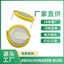 厂家定制纽扣电池数码锁RTC电源3V CR1220锂电池贴片带焊脚环保