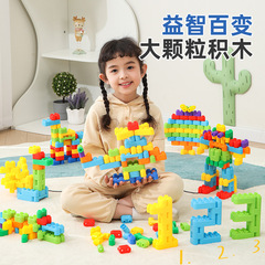 Intelligent Versatile Plastic Building Blocks Puzzles for Kids Boy Baby Kindergarten 3-4 Years Old Building Toys