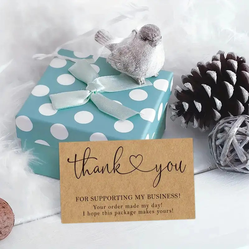 Dankeskarten Für Geschenke Aus Kraftpapier Zum Verpacken Und Dekorieren_voghion.com