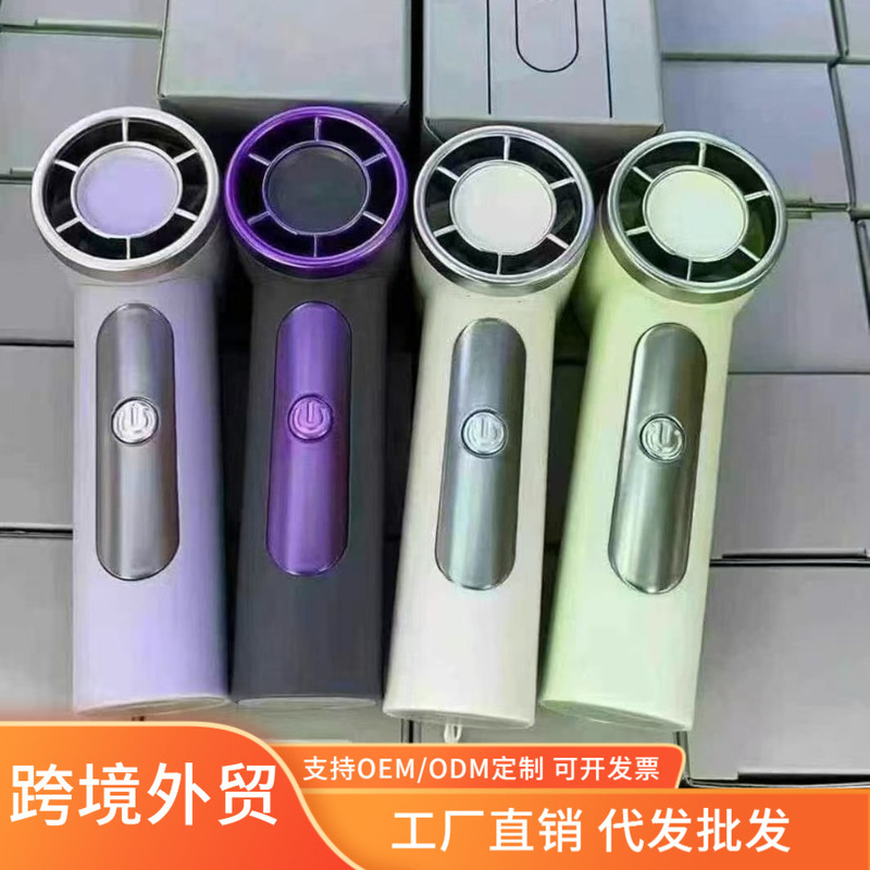 X98 Mini Violent High-Speed Handheld Fan USB Charging Digital Display Outdoor Portable Turbo Pocket Fan