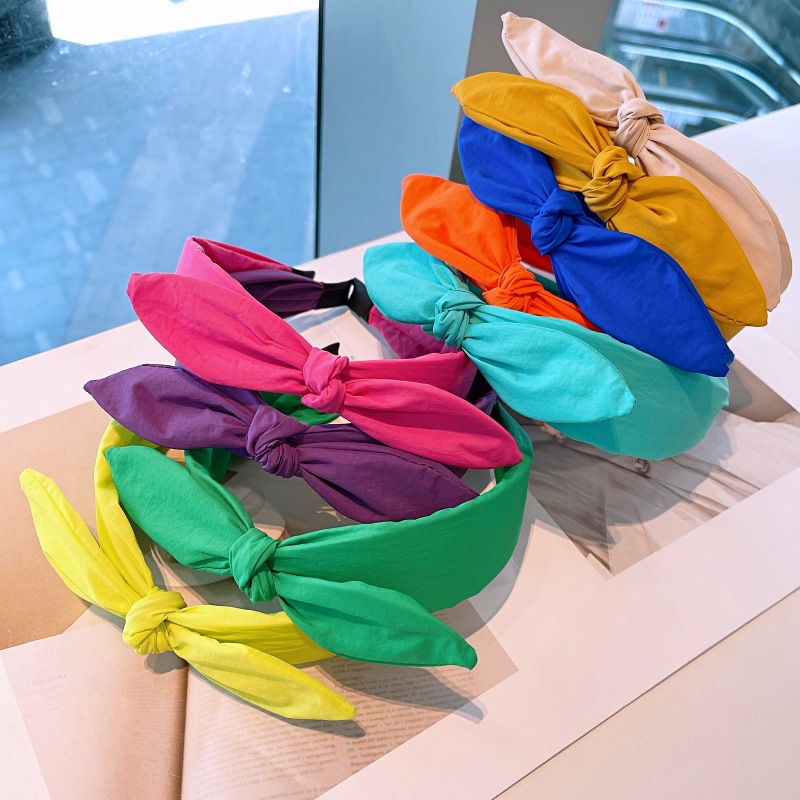 fashion candy color knotted widebrimmed headbandpicture4