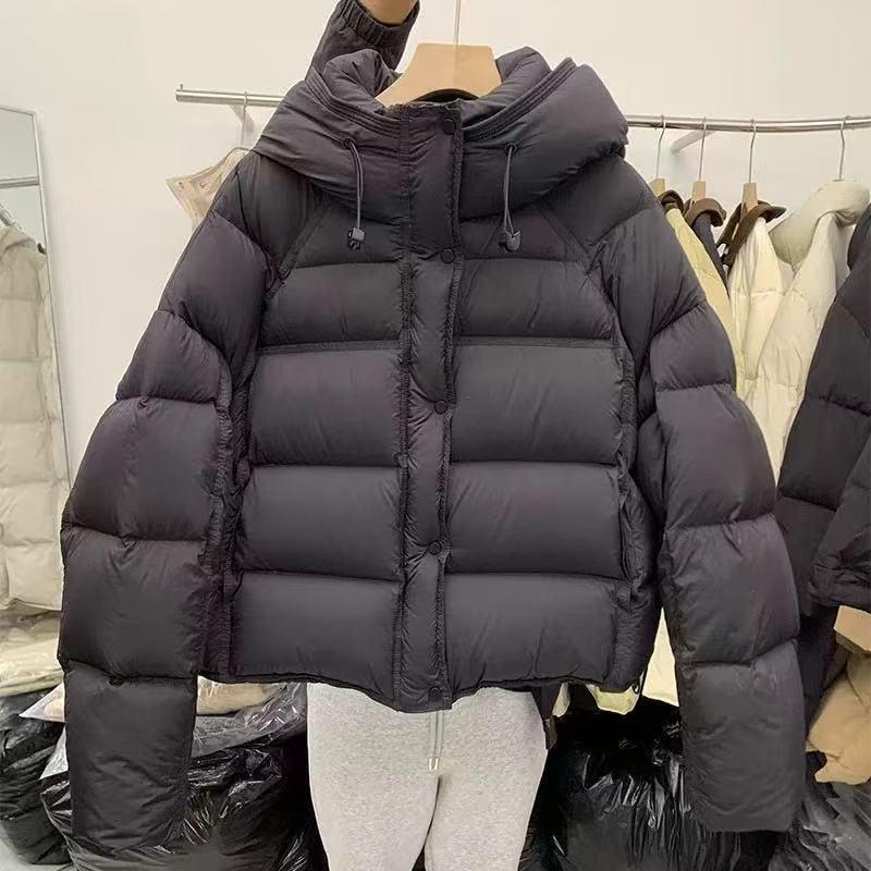 Puff corto moda casual ropa de algodón para mujeres otoño y invierno 2025 nuevo suelto con capuzas abrigo de pan de moda image 4
