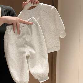 婴儿套装春秋款2025新款儿童卫衣卫裤两件套宝宝秋季衣服洋气时髦