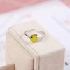 Cute ring, earrings, silver 925 sample