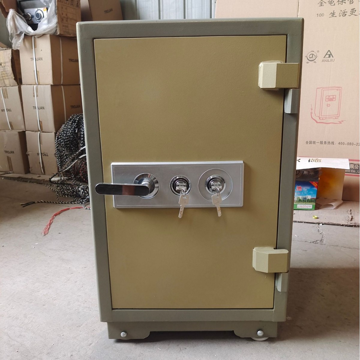 大型対外貿易j機械金庫純正品指紋防火防犯家庭用単位書類大型金庫