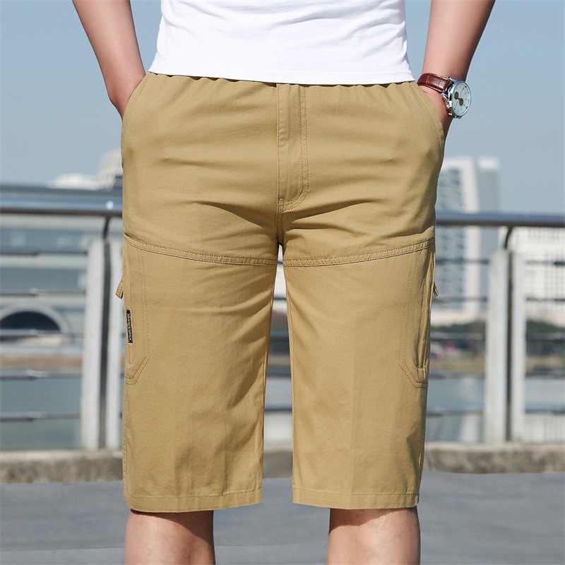 Cotton men's 2021 summer trendy seven shorts loose thin five point shorts, multi-color work clothes and horse pants for_voghion.com