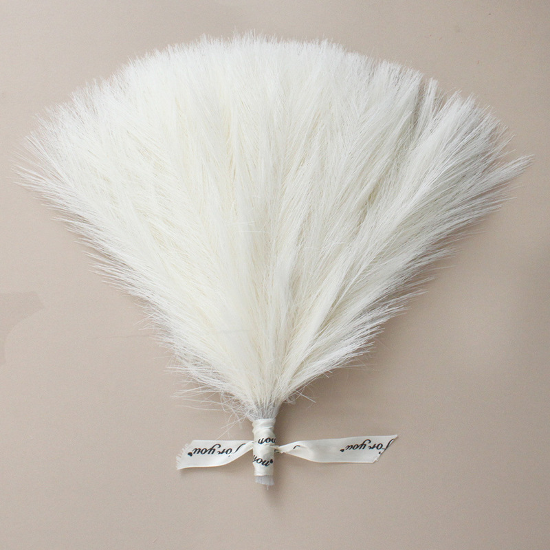 Simulated Reed Hair, Ready-Made Cross-Border Supply of Home Decoration Single-Pronged Feathers, Artificial Panpa Reed Hair