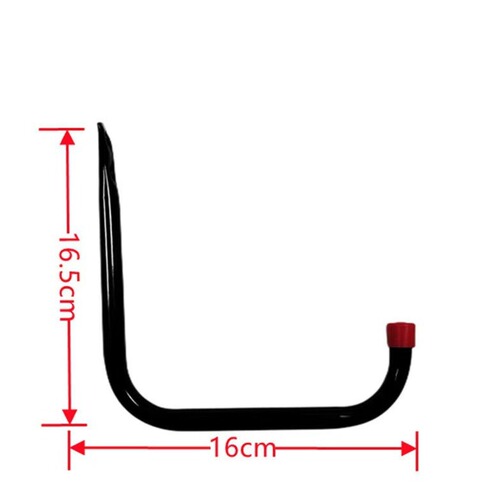 Amazon Cross-border Hot Selling Square Pipe Red Hat Heavy Duty Wall Hooks Garage Bicycle Garden Garden Hooks