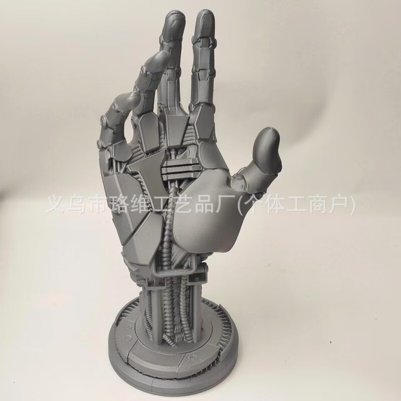 跨境3d打印机械手赛博朋克一体成型游戏手柄支架模型玩具支架仿真|undefined