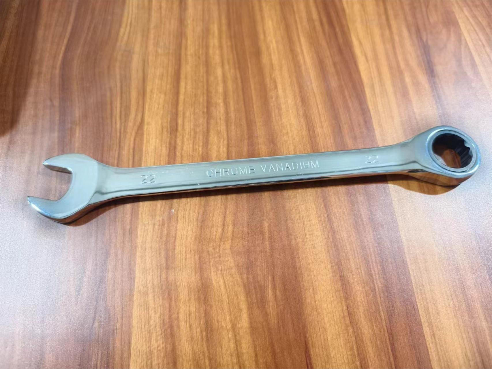 Llave de trinquete rápida de grado industrial, acero puro forjado, antioxidante, galvanizado, brillante, llave de doble propósito de 72 dientes, acero al cromo vanadio