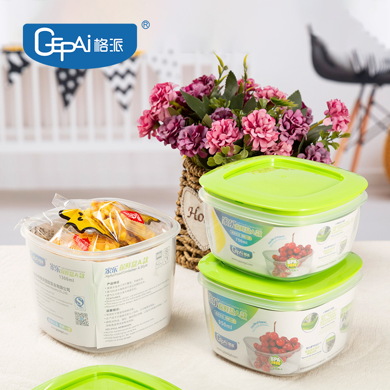 Caja de almacenamiento para refrigerador Gepai, de plástico de calidad alimentaria, drenable, transparente, de doble capa, de gran capacidad, para frutas.