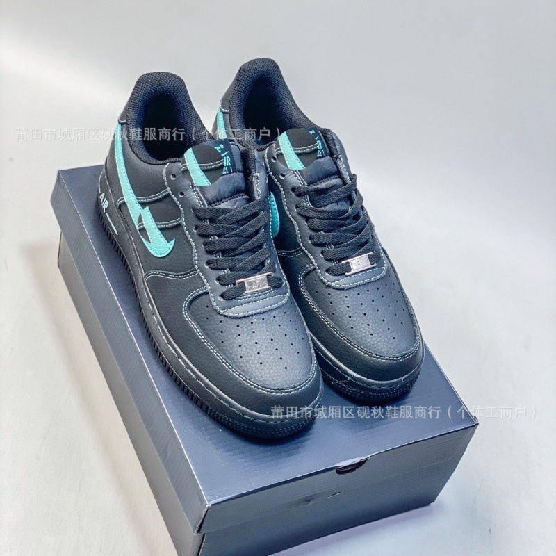 空军一号男鞋AF1黑白缝线板鞋AIR FORCE1运动休闲鞋