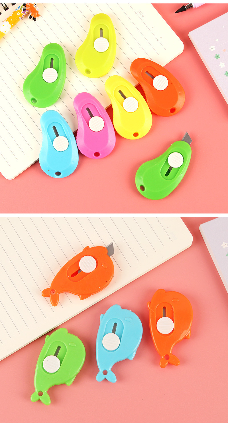 迷你美工刀便携小号快递开箱刀可爱造型拆信封办公裁纸美工刀详情8