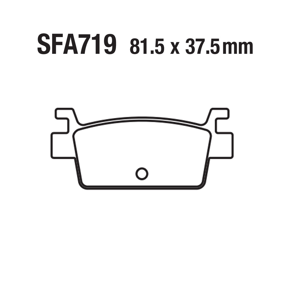Paña de freno de motocicleta, paña de freno de freno de goma, piel de freno de goma, piel de freno FA719 KYMCO AK550 Guangyang