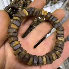 保真天然绿奇楠沉香手串树丁随形留疤棋楠手链男女情侣随型厂家