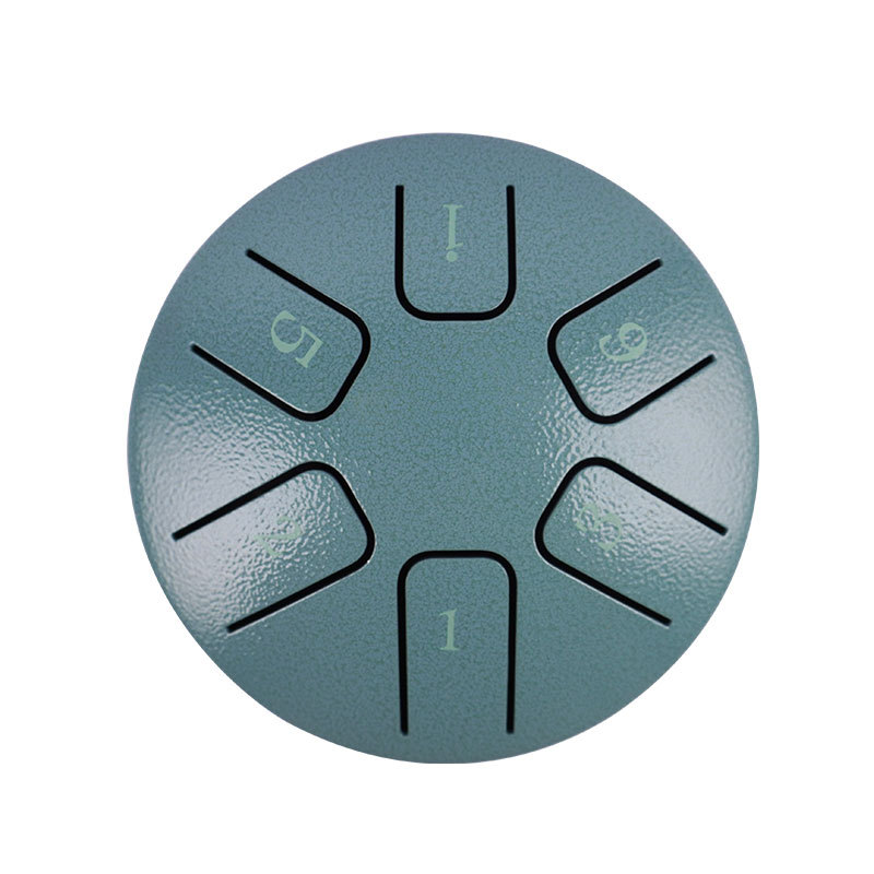 Mini tambor hueco 3,8 pulgadas tambor de lengua de acero de 6 tonos juguetes educativos fuente de instrumentos de percusión para niños fábrica transfronteriza exclusiva