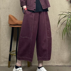 新商品のファッション的な個性の大きいサイズのゆったりした明線はカジュアルなズボンをつなぎ合わせます。