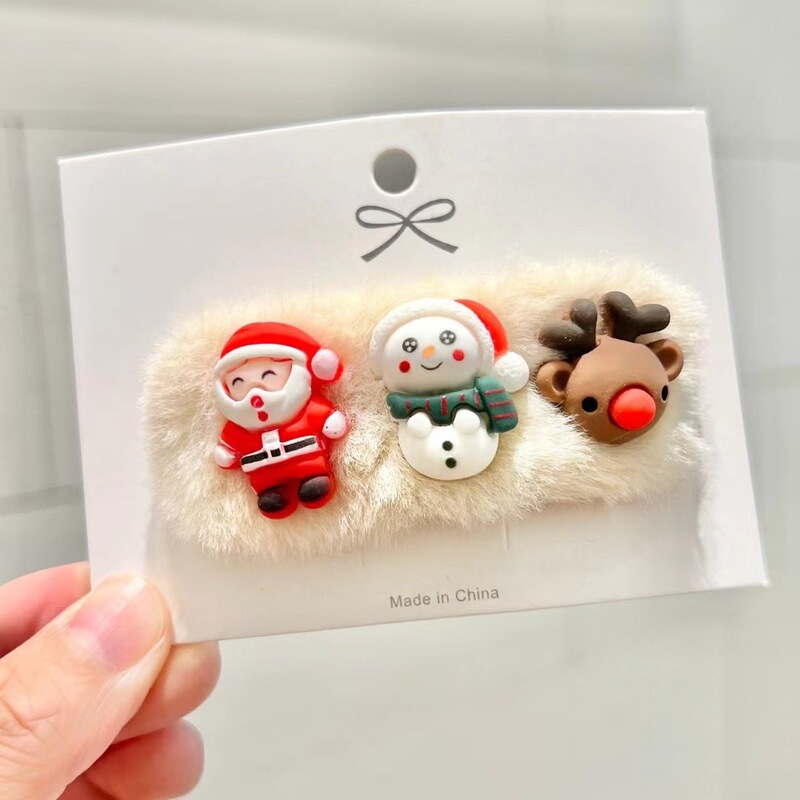 クリスマス蝶ネクタイヘアピンクリエイティブ diy ミニ装飾小さな蝶ネクタイ子供のクリスマスサイドクリップヘアアクセサリーセット|undefined