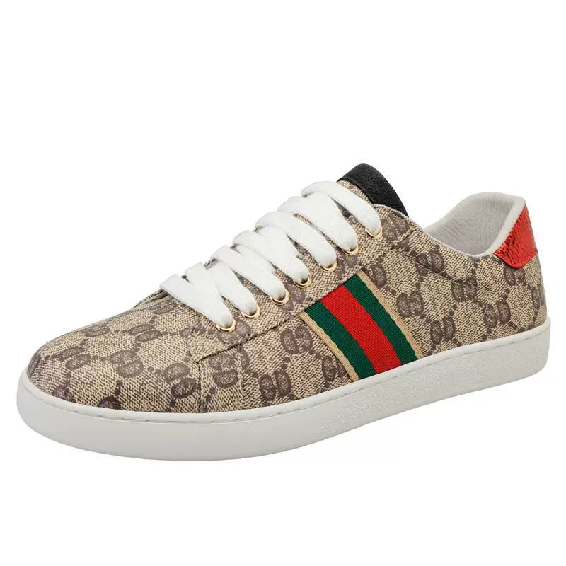 2023 новые туфли для досок Guqi Общественная версия белые туфли верхний слой стелька из свиной кожи в стиле пары