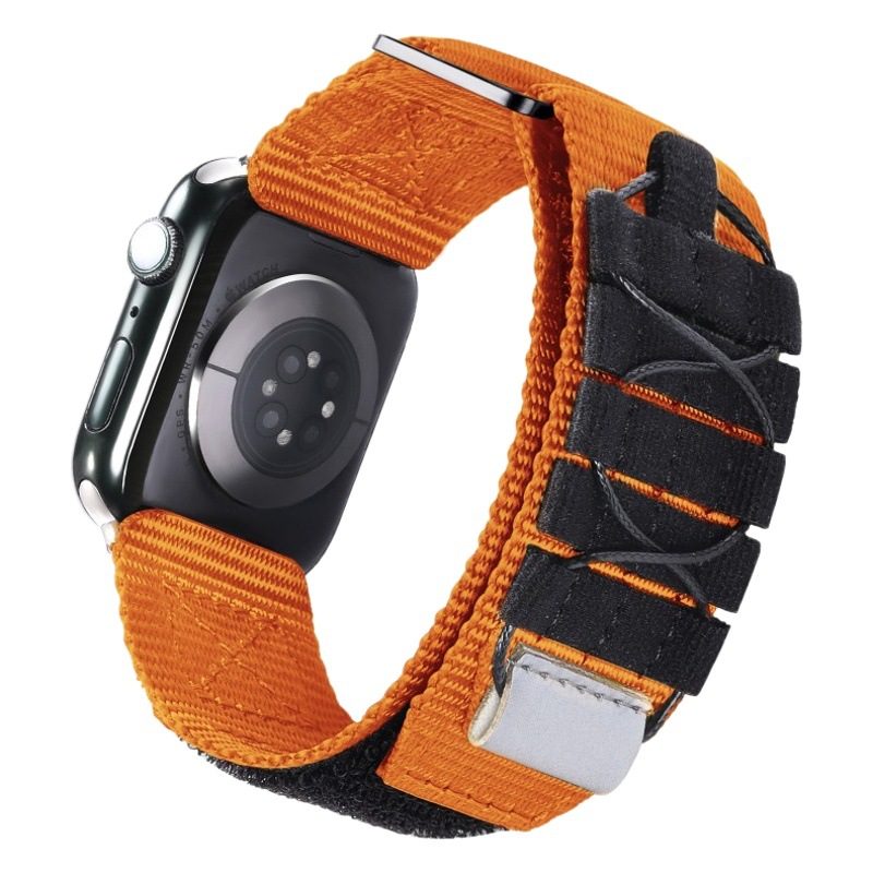 Para Huawei Samsung Velcro correa de nylon hebilla inteligente correa de nylon 20mm22mm negro hebilla transpirable