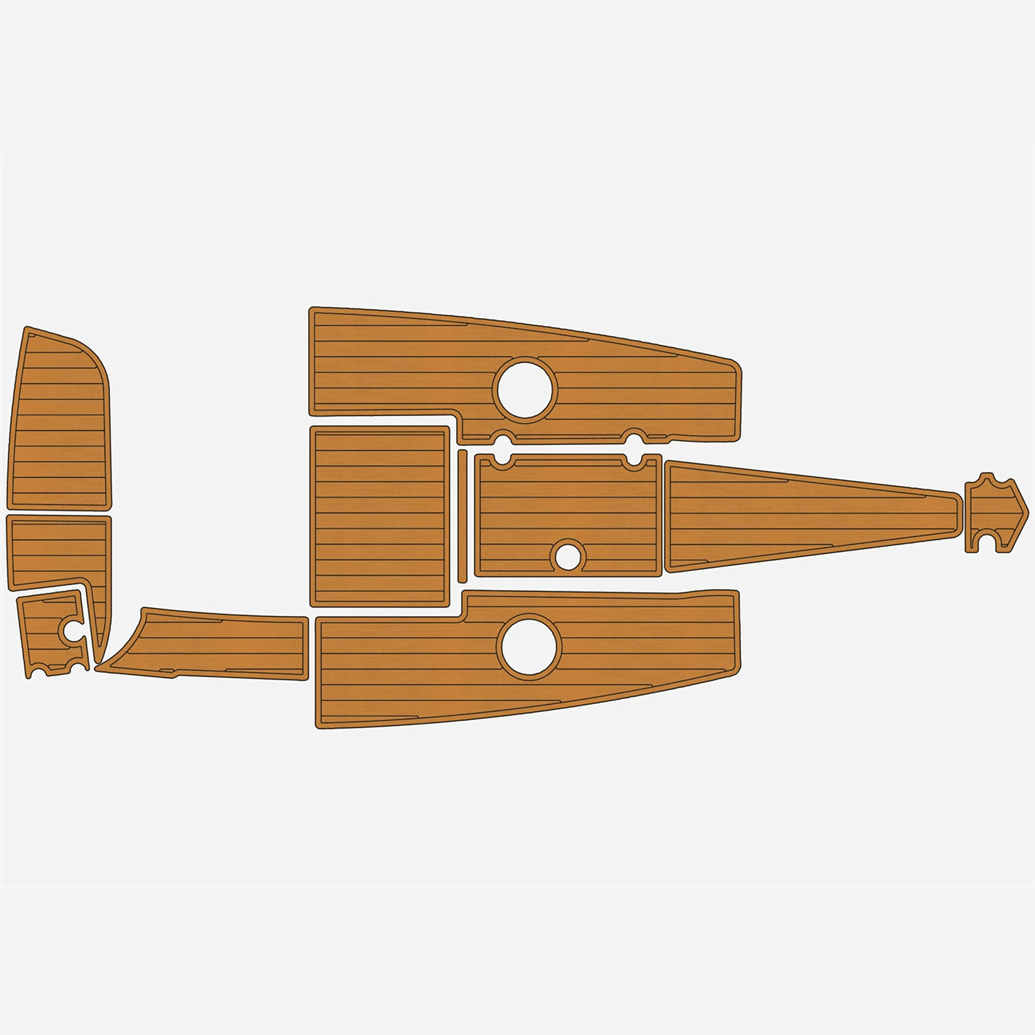 2007-2013 Crownline 21 SS LPX EVA Искусственный тиковый морской пол