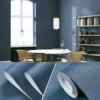 [Thick linen pattern] Tibetan blue-width 60cm*1 meter long