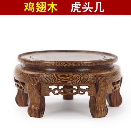 웬지 목재 베이스(소형 실린더용) 직경 25 높이 13