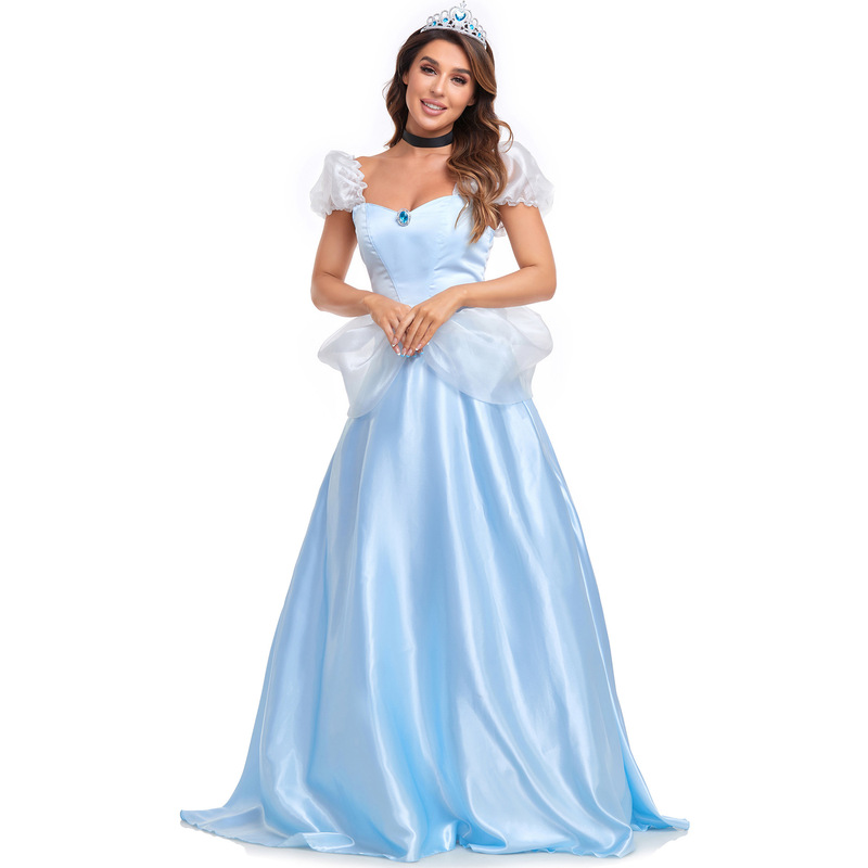 Cinderella Princess Dress Holiday Play Prom Role Play Cosplay Princess Dress Halloween Costume