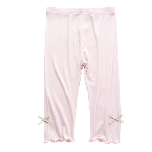 Girls' 7/8-inch Summer Modal Thin Breathable Korean-style Outerwear Pants for Middle and Small Children, Children's Leggings Wholesale