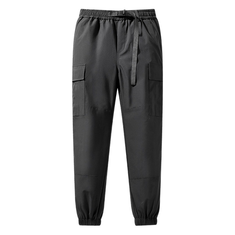 Winter Trendy Brand Popular down Pants Men's Workwear with Multiple Flap Pocket Pantss That Can Be Opened with Two New National Standard 90 Duck down Casual Pants
